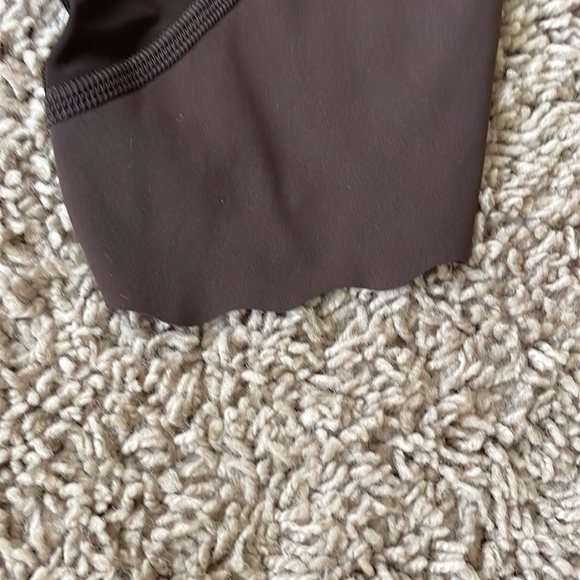 Lululemon Align cropped brown legging scalloped bottom size 6 - Picture 3 of 5